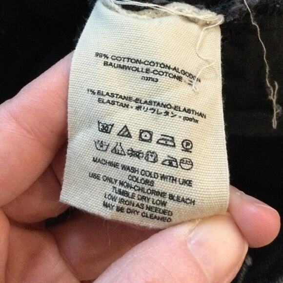 We The Free Womens Distressed Skinny Jeans Size 27 Black Emo Boho Thrashed Punk - Picture 6 of 13